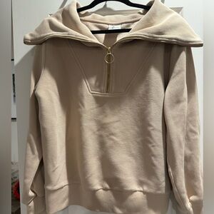 Varley Vine Half-Zip Pullover in Mushroom